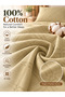Bedsheet Set, Beige Pinstripe Pattern, 100% Cotton, 125 GSM - 5