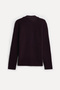 Men's Plum Polo Collar Wool Cardigan - 2