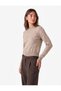 Wool Blend Long Sleeve Crew Neck Knitwear Sweater - 2