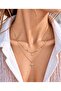 Double Row Gold Necklace with North Star Figure - 2