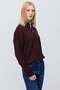 Women's Hair Braided Half Fisherman Zipper Knitwear Sweater - 2