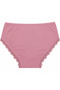 Large Size High Waist Floral Lace Bow Detailed Cotton Women's Panties - 2