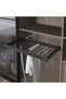 Hidden Rail Aluminum Trouser Rack with Brake Anthracite Module 80cm (S-6709-A)