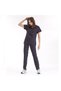 Luxury Lycra Gray Top and Bottom Set Doctor Nurse Uniform Colorful Phone Holder with Gift - 3