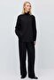 Women's Striped High Waist Wide Leg Draped Pants - 4