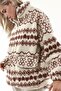 Ethnic Patterned Plush Jacket - 3