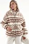 Ethnic Patterned Plush Jacket