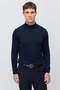 Men's Ribbed Half Turtleneck Knitwear Sweater - 2