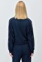 Women's Stand Collar Full Zipper Short Sweatshirt - 6