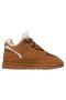 Women's Vegan Leather Tan Sneakers - Look Who's Here Design - 4