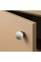 F-398 Sude Polymer White Button Handle Chrome Base (F-398-D-18)