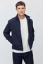 Men's Stand Collar Zippered Seasonal Coat