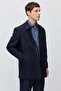 Men's Shirt Collar Straight Cut Seasonal Trench Coat - 4