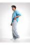 THE PALETTE - Metallic Cyan | Boxy Fit Oversized Tee - 7