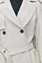 Women's Double-Breasted Short Trench Coat - 6