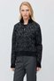 Women's Stand Collar Half Zipper Patterned Knitwear Sweater