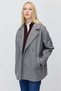 Women's Off-Shoulder Two-Button Oversized Coat - 2
