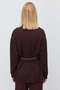 Women's Belted High-Neck Sweatshirt - 6