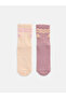 Alita City Kappa Pink Patterned 2-Pack Women's Socks with a Difference