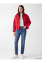 Alita City Lcw Modest Red Stand Collar Oversize Women's Puffer Coat - 2