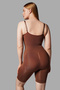 Night Brown Full Length Full Body Corset Seamless 9050 - 4