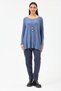 Women's Blue Italian Collared Oversize Lycra Knitwear Sweater Size 40 - 48 - 2