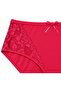 Large Size High Waist Floral Lace Bow Detailed Cotton Women's Panties - 3