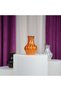 Black Ceramic Corrugated Vase - 2