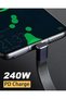 كابل USB C قصير، كابل USB C إلى USB C قصير بقوة 240 واط، كابل USB C بطول 5 بوصات وسرعة نقل 40 جيجابت في الثانية، كابل USB C بزاوية 90 درجة - 6