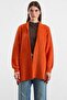 Salaş Soft Fabric Knitwear Cardigan Oranj 8299 - 3