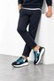 Glyph Men's Genuine Leather Sports Shoes - Navy Blue - 4