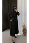 Azalea Zippered Skirt Suit - 3205 - Black - 3