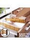فواصل أدراج من الخيزران مع إضافات، منظمات أدراج قابلة للتعديل للمطبخ، تنظيم قابل للتوسيع - 7