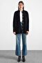 Pearl Detailed Soft Fabric Knitwear Cardigan Black 8296 - 4