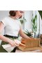 Bamboo Bread Slicer for Homemade Bread，foldable adjustable Slicing width with sturdy bamboo cutting - 7
