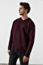 Elion Men's V-Neck Burgundy Sweatshirt - 5
