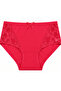 Large Size High Waist Floral Lace Bow Detailed Cotton Women's Panties