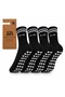 Db Line Non-Slip Yoga Pilates Socks 4-Pack |   Cotton Silicone Sole, Barre Studio Sports