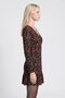 Rochie mini cu mâneci lungi și volane - 2
