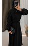 Azalea Zippered Skirt Suit - 3205 - Black - 2