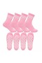 Db Line Non-Slip Yoga Pilates Socks 4-Pack |   Cotton Silicone Sole, Barre Studio Sports - 2