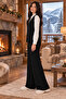 V-Neck Buttoned Vest and Wide-Leg Pants Black Two-Piece Knitwear Set 103 - 6