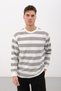 Erkek Şeritli Bisiklet Yaka Basic 2'li Örme Basic Sweatshirt - 4