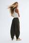 Balloon-leg poplin trousers - 6