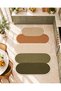 Eta Retro Oval Block Pattern Modern Woven Base Decorative Carpet Eta4362 - 3