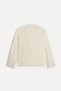 Women's Ecru V-Neck Long Sleeve Blouse - 2