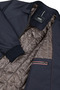 Men's Large Size Winter Polo Collar Pocket Navy Blue Coat Bonded Fabric - M002 - 4