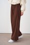 Women's Side Stripe Detail, Elastic Waist and Waistband Camisole Trousers Brown