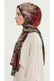 Siena Viscose Shawl - Black / Red - 2