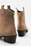 Noen Mink Suede Women's Short Heel Boots with Back Zipper A012-K180 - 4